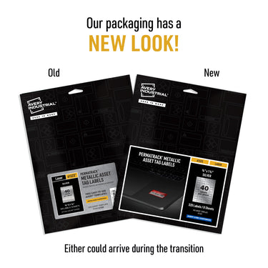 Avery Metallic Asset Tag Labels, 3/4 x 1-1/2